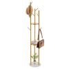 VEVOR Coat Rack, Freestanding Coat Rack Stand with Quartz Stone Base & 9 Hooks, Free Standing Hall Coat Tree for Entryway, Bedroom, Office