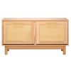 VEVOR Entryway Shoe Bench, 39.4 x 11.8 x 20.9 Inch Rattan-Like Shoes Bench with 2 Flip Drawers
