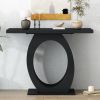 Mirod Stylish Modern Console Table with Egg-Shaped Base,Enhanced Stability and Durability,Sleek Design for Home Decor
