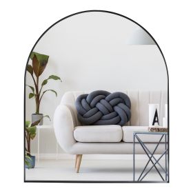 Black Deep Frame 30" x 36" Arch Mirror