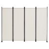 VEVOR Room Divider, 4 Panel Room Dividers and Folding Privacy Screens, Fabric Partition Room Dividers for Office, Bedroom, Dining Room, Study