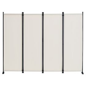 VEVOR Room Divider, 4 Panel Room Dividers and Folding Privacy Screens, Fabric Partition Room Dividers for Office, Bedroom, Dining Room, Study