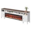 VEVOR Fireplace TV Stand, Farmhouse Fireplace TV Stand for TVs up to 100 inch