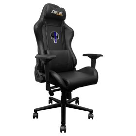 Xpression Pro Gaming Chair with Blue Line Skull Logo