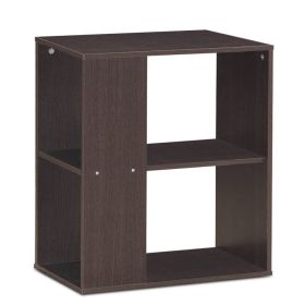 3-Tier End Table with Open Storage and Foot Pads