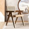 Archic Series Japandi Wood Dining Chairs Natural