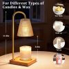 Amber Candle Warmer Lamp-Dimmable Candle Lamp with Timer, Christmas Birthday Gifts for Women, House Warming Gifts for New Home Bedroom Decor