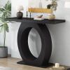 Mirod Stylish Modern Console Table with Egg-Shaped Base,Enhanced Stability and Durability,Sleek Design for Home Decor