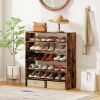 6-tier Shoe Rack with Anti-tipping Device for Entryway