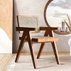 Archic Series Japandi Wood Dining Chairs Natural
