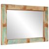 Mirror Mixed color finish Solid reclaimed wood, glass 27.6x19.7 in