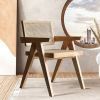 Archic Series Japandi Wood Dining Chairs Natural