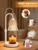 White Crystal Candle Warmer Lamp with Timer, Dimmable Candle Warmer for Jar Candles, Height Adjustable Wax Melts Warmer, Birthday Gifts for Women Mom