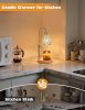 Wood Color& Clear Candle Warmer Lamp with Timer, Dimmable Candle Warmer for Jar Candles, Height Adjustable Wax Melts Warmer