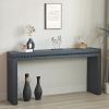 Convenience Concepts Wood Console Table/Desk with Real Wood Beads Decoration
