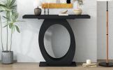 Mirod Stylish Modern Console Table with Egg-Shaped Base,Enhanced Stability and Durability,Sleek Design for Home Decor