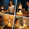 Candle Warmer Lamp with Timer Electric Adjustable Height Candle Warmer Dimmable Wax Warmer Lamp Jar Candles with 2 Bulbs for Home Decor & Office