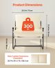 VEVOR Accent Chair, Metal Framed Chair with Wooden Armrests, Modern Cozy Upholstered Armchair, with Soft Foam Cushioning, Detachable Cushion