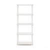 Turn-N-Tube 5-Tier Multipurpose Shelf Display Rack in White/White