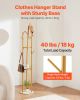 VEVOR Coat Rack, Freestanding Coat Rack Stand with Quartz Stone Base & 9 Hooks, Free Standing Hall Coat Tree for Entryway, Bedroom, Office