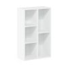 Luder 5-Cube No Tool Assembly Open Shelf, White