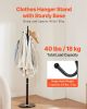 VEVOR Coat Rack Freestanding, Coats Tree Stand with Stable Marble Base & 6 Hooks, Free Standing Hall Coat Rack for Entryway, Bedroom, Office