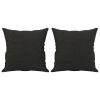 Throw Pillow Black Polyester 16 x 16 in Throw Pillow Square