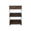 Dundee Kitchen Cart, One Drawer, Two Open Shelves