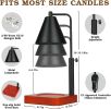 Modern Candle Warmer Lamp with Timer, Black Candle Lamp Warmer for Jar Candles, Birthday Gifts for Men, Dad, Women, Mom
