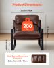 VEVOR Accent Chair, Modern PU Leather Armchair, Cozy Upholstered Chair, with Soft Foam Cushioning, Sturdy Metal Frame, and Detachable Cushion