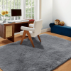 6ft x 9ft Rugs for Living Room,Grey Fluffy Carpet Large Fuzzy Plush Shag Comfy Soft, Non-Slip Indoor Floor Carpet,Room,Bedroom,Playroom