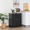 2-Door Sideboard Buffet Cabinet, Kitchen Cabinet, Coffee Bar Cabinet with Adjustable Shelf & 2 Drawers for Dining Room, Hallway, Black