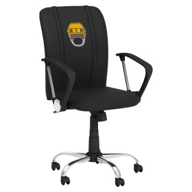 Curve Task Chair with Hockey Helmet Gaming Logo (Helmet Color: Yellow)