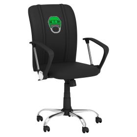 Curve Task Chair with Hockey Helmet Gaming Logo (Helmet Color: Green)