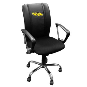 Curve Task Chair with Sports Car Gaming Logo (Sports Car Color: Yellow)