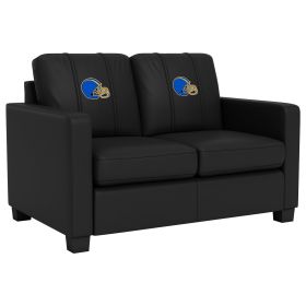 Dyno Stationary Loveseat with Football Helmet Gaming Logo (Helmet Color: Blue and Yellow)