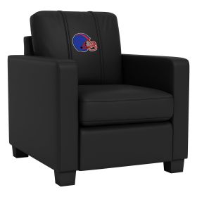 Dyno Stationary Club Chair with Football Helmet Gaming Logo (Helmet Color: Blue and Red)