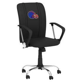 Curve Task Chair with Football Helmet Gaming Logo (Helmet Color: Blue and Red)