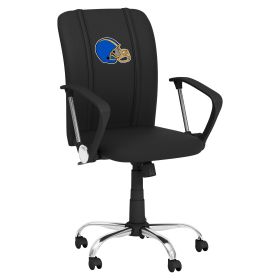 Curve Task Chair with Football Helmet Gaming Logo (Helmet Color: Blue and Yellow)