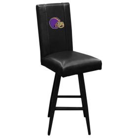 Swivel Bar Stool 2000 with Football Helmet Gaming Logo (Helmet Color: Purple and Yellow)