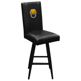 Swivel Bar Stool 2000 with Hockey Helmet Gaming Logo (Helmet Color: Yellow)