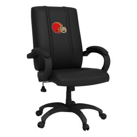 Office Chair 1000 with Football Helmet Gaming Logo (Helmet Color: Red and Yellow)