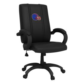 Office Chair 1000 with Football Helmet Gaming Logo (Helmet Color: Blue and Red)