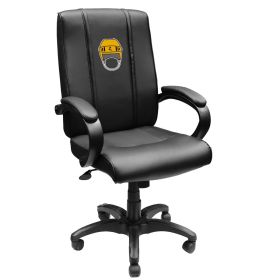 Office Chair 1000 with Hockey Helmet Gaming Logo (Helmet Color: Yellow)
