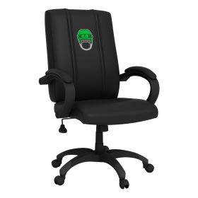 Office Chair 1000 with Hockey Helmet Gaming Logo (Helmet Color: Green)