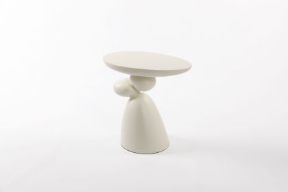 Lucky Stone End Table, Fiberglass Side Table, Modern Minimalist Corner Table, Coffee table with Decoration, Home Decor for Living Room, Bedroom (Color: as Pic)