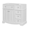 36'' Bathroom Vanity without Basin Sink, Solid Wood Frame Bathroom Storage Cabinet