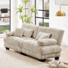 Cloud Couch 2 Seater Sofa for Living Room, Chenille 2 - Seat sofa with 2 Lumbar pillows and 2 throw pillows