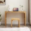 Pine Dining Bench and Table, Indoor Wood Bench for Entryway,Living Room,Kitchen and Bedroom Table and Bench Set (Nature