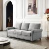 Linen Fabric Upholstery with Storage Sofa